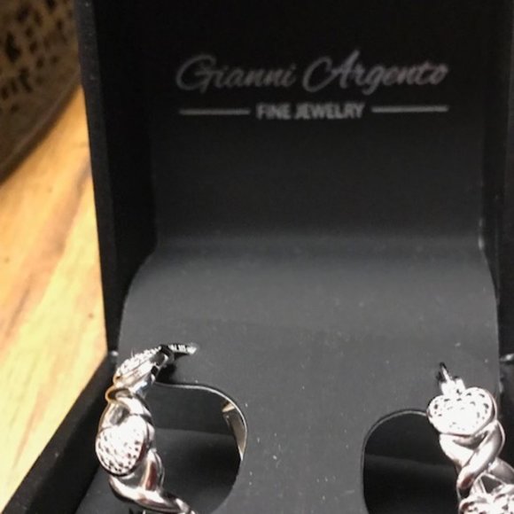 Nice Gianni Argento Sterling Silver Earrings - Picture 2 of 5